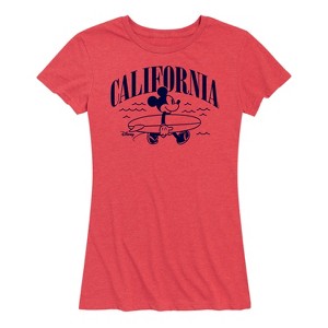 Women's - Disney - California Mickey Short Sleeve Graphic T-Shirt - 1 of 4