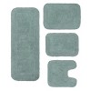 Radiant Collection Cotton Ruffle Pattern Tufted Set of 4 Bath Rug Set - Home Weavers - 2 of 4