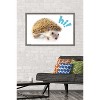 Trends International Cute Hedgehog - Hi! Framed Wall Poster Prints - 2 of 4