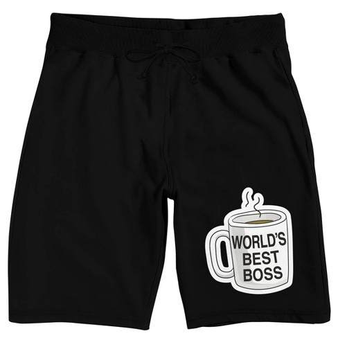 The Office World s Best Boss Men s Black Sleep Pajama Shorts Target