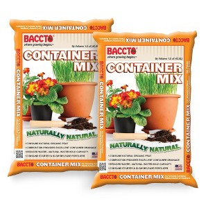 Michigan Peat Company 2 Pack BACCTO Container Mix, Indoor Outdoor Blend with Organic Peat, Starter & Nutrients for 6" or Larger Planters, 1.5 Cu Ft - 1 of 2