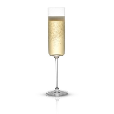 Claire 5.7 oz Clear Crystal Champagne Flutes Set of 4