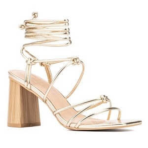 New York & Company Bailey Women's  Wooden Block Heels - 1 of 4