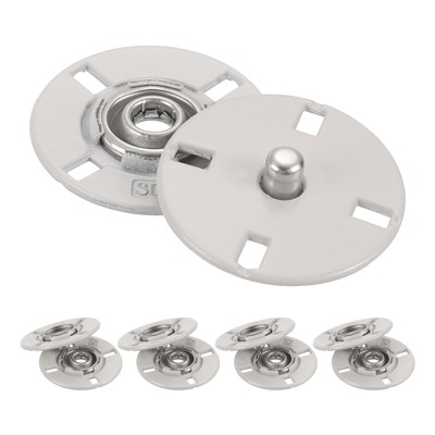Unique Bargains Alloy Invisible Durable High Hardness Buckle Fasteners Press Studs Buttons 5 Pcs