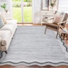 Modern Plain Area Rug Machine Washable Indoor Carpet Stain Resistant Low Pile Thin Throw Rug Non Slip Floor Cover for Living Room Bedroom Nursery - 4 of 4