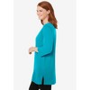 Woman Within Plus Size Perfect Three-Quarter-Sleeve Scoopneck Tunic - 4 of 4