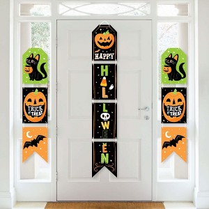 Big Dot of Happiness Jack-O'-Lantern Halloween - Hanging Vertical Paper Door Banners - Kids Halloween Party Wall Decoration Kit - Indoor Door Decor - 1 of 4