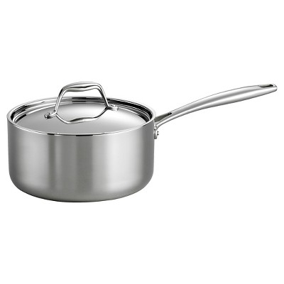 Tramontina Gourmet Tri-Ply Clad Induction-Ready Stainless Steel 3 QT. Covered Sauce Pan