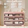 6 Drawer Dresser for Bedroom, 47.3'' Wide Wooden Chest of Drawers, Storage Dresser Organizer, Media Console Table for Living Room Hallway Entryway - 4 of 4