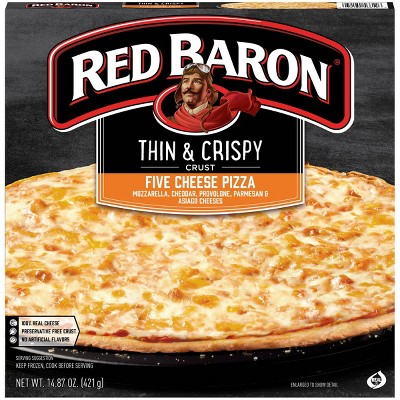 Red Baron Thin Crust Five Cheese Frozen Pizza - 14.76oz