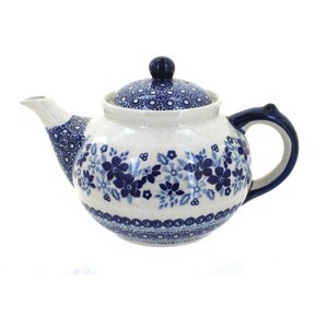 Blue Rose Polish Pottery C017 Manufaktura Teapot - 1 of 3