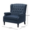 Modern Button-Tufted Accent Chair With High Wingback, Upholstered Chair,Adjustable Recliners Chair,37.75'' x 33.25'' x 42.50''(3.15*2.77*3.54ft) - 4 of 4