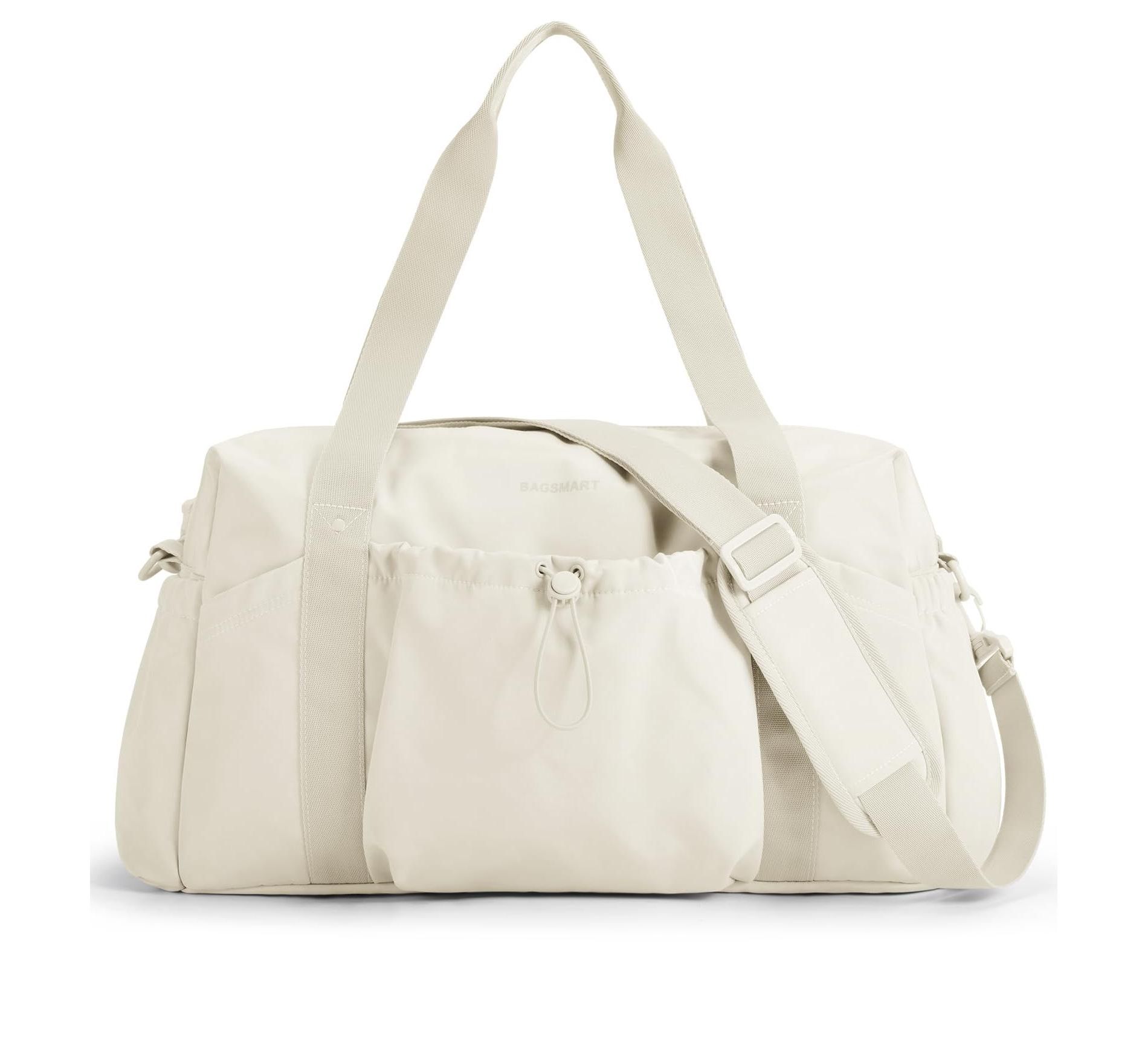 Weekender Bag for Women, Travel Duffle Bag with Shoe Bag for Travel, 26L Airport Carry On Overnight Bag