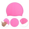 Unique Bargains Silicone Stripe Pattern Swimming Cap 1 Pc - 3 of 4