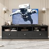 70in TV Stand for TVs up to 80", Mid Century Modern Entertainment Center with Storage Drawer and Open Shelves, TV Console Media Cabinet - 2 of 4