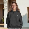 Dalix Heartly Ghost Embroidery Relaxed Hoodie Soft Fleece Sweatshirt Drawcord Fit Lounge Womens - 4 of 4