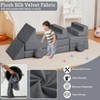 22Pcs Modular Kids Play Couch, Kids Couch Convertible Nugget Couch, Floor Sofa for Children, Kids Couch for Playroom Bedroom - 3 of 4