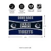 Evergreen Come Back with Tickets Vancouver Canucks 28" x 16" Woven PVC Indoor Outdoor Doormat - 2 of 4