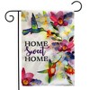 Briarwood Lane Spring Burlap Garden Flag 12x18 For Outdoor Home Sweet Home Hummingbirds For Spring Garden Flag Flags For Outside - 2 of 4