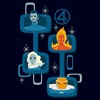 Juniors The Fantastic Four: First Steps Cartoon Icons T Shirt - 2 of 2