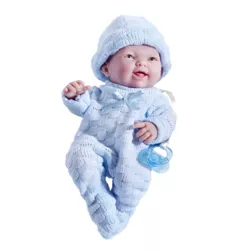 JC Toys Mini La Newborn Boutique 9.5" Boy Doll - Blue