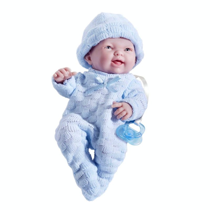 JC Toys Mini La Newborn Boutique 9.5&#34; Boy Doll - Blue, 1 of 7
