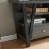 60" Wood Two-Tone Tall TV Stand Cabinet with Two Drawers, Metal Square Knob Handles, and Two Divided Shelf Tiers for Living Room and Bedroom - 4 of 4