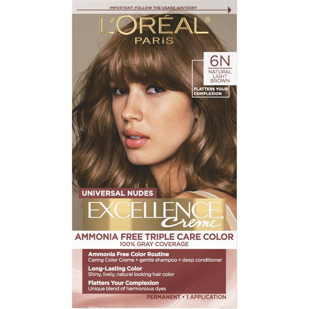 Photos - Hair Dye LOreal L'Oreal Paris Excellence Universal Nudes Ammonia Free Permanent Hair Color 