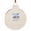 Polarx 4.0 Inch Christmas Ball Christmas Tree Ornament , Christmas Decor Snowflakes Stripes Bow (1PC) - 3 of 4