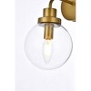 Elegant Lighting Hanson 1 light bath sconce in brass with clear shade - 4 of 4