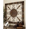 Olivia & May 45" x 45" Rustic Metal Ornamental Wall Decor Brown: Wrought Iron Artwork, Vertical Iron Sculpture - 4 of 4