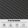 2PCS Outdoor PE Wicker Patio Chaise Pool Lounge Chairs with Adjustable Backrest - 4 of 4
