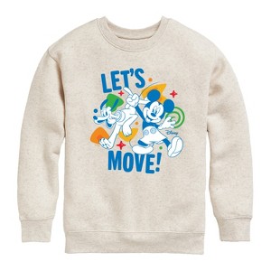 Boys' - Disney - Lets Move Graphic Long Sleeve Fleece Sweatshirt - 1 of 4
