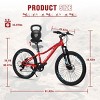 INFURNIC Bicycles Mountain Bike for Girls and Boys 24 Inch Shimano 6 Speed Suspension Fork Disc Brakes, Red, 61.42"*23.63"*36.62" - 2 of 4