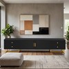 TV Stand for 65+ Inch TV, Entertainment Center TV Media Console Table, Modern TV Stand with Storage - Leovsnove - 2 of 4