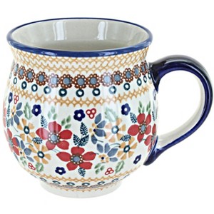 Blue Rose Polish Pottery K068 Manufaktura Large Bubble Mug - 1 of 1