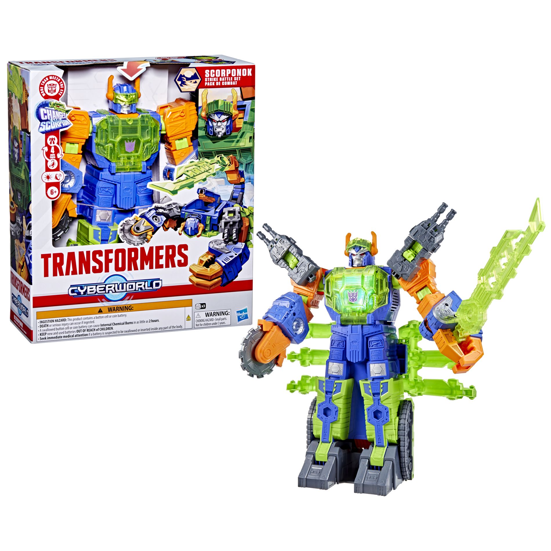 nsformers  CYBERWORLD SCORPONOK STRIKE BATTLE SET - GREAT GIFT Action Figure