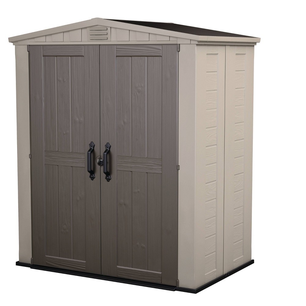 UPC 731161037443 product image for Keter 6'x3' Factor Outdoor Storage Shed Brown | upcitemdb.com