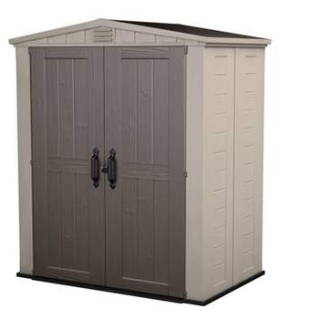 Keter 6'x3' Factor Outdoor Storage Shed Brown