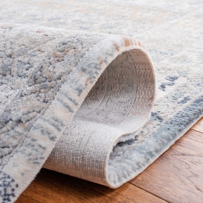 Handmade Gray Wool and Synthetic Rectangular Rug, 5'-3" x 7'-6"