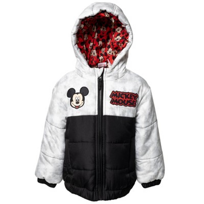 Disney Mickey Mouse Winter Coat Puffer Jacket Toddler