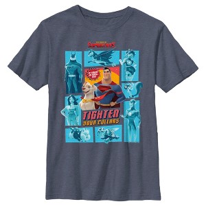 Boy's DC League of Super-Pets Tighten Your Collars Panels T-Shirt - 1 of 4