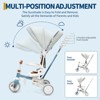 7-in-1 Toddler Tricycle, Foldable Kids Trike with Adjustable Push Handle, Removable Canopy, Safety Harness, Baby Stroller Bike for Boys Girls - 4 of 4