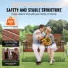 VEVOR Wooden Porch Swing 5 ft, Patio bench swing for Courtyard & Garden, Upgraded 880 lbs Strong Load Capacity - 3 of 4