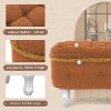 Airsurfer 29.5'' Storage Benches, End of Bed Bench with Button-Tufted, Window Bench with Fringe, Footboard Bench for Bedroom,Entryway,Cloakroom - 4 of 4