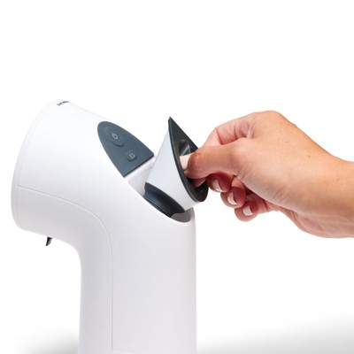 White Automatic Touchless Handwashing Timer with Blue LCD Disk