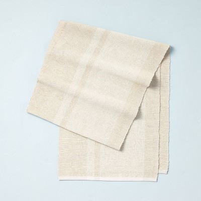 14" x 72" Solid Stripe Jute Blend Table Runner Twilight Taupe - Hearth & Hand™ with Magnolia