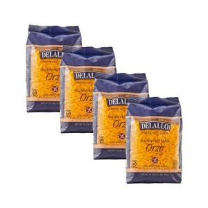 DeLallo Gluten-Free Orzo Pasta, 12 oz Bag, (4 Pack) - 1 of 4