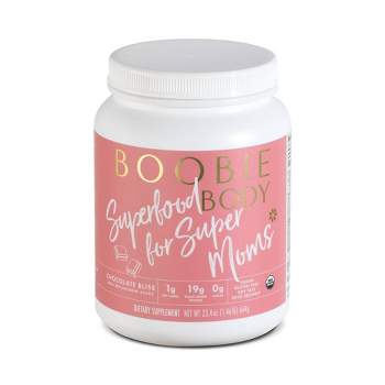 Boobie Body Organic Pregnancy and Lactation Vegan Protein Shake Chocolate Bliss - 23.4oz/1 Tub