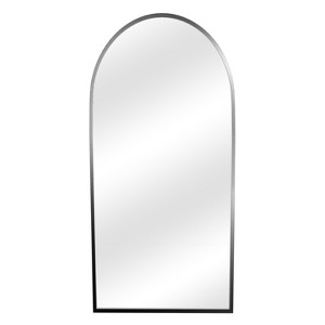 PexFix Arched Mirror for Entryway Bathroom Wall Decor Metal Frame Wall Mounted Mirror 2-Pieces - 1 of 3